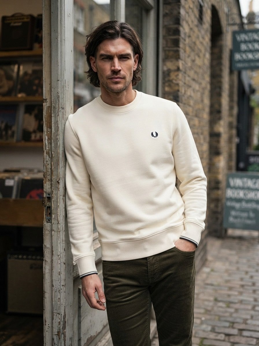 Fred Perry Sweatshirt M7535/68C, Produktbild 2
