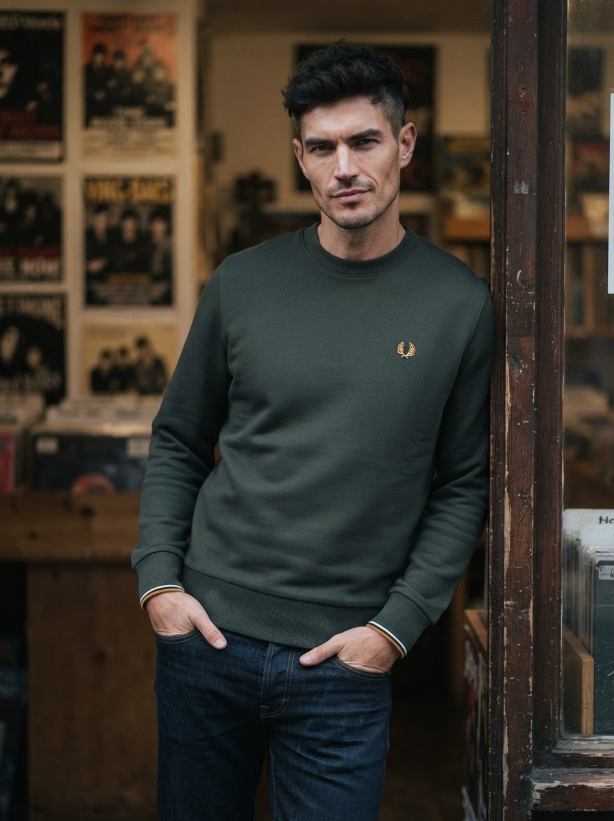 Fred Perry Sweatshirt M7535/78C, Produktbild 2
