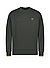 Sweatshirt, Baumwolle, dunkelgrün - dunkelgrün