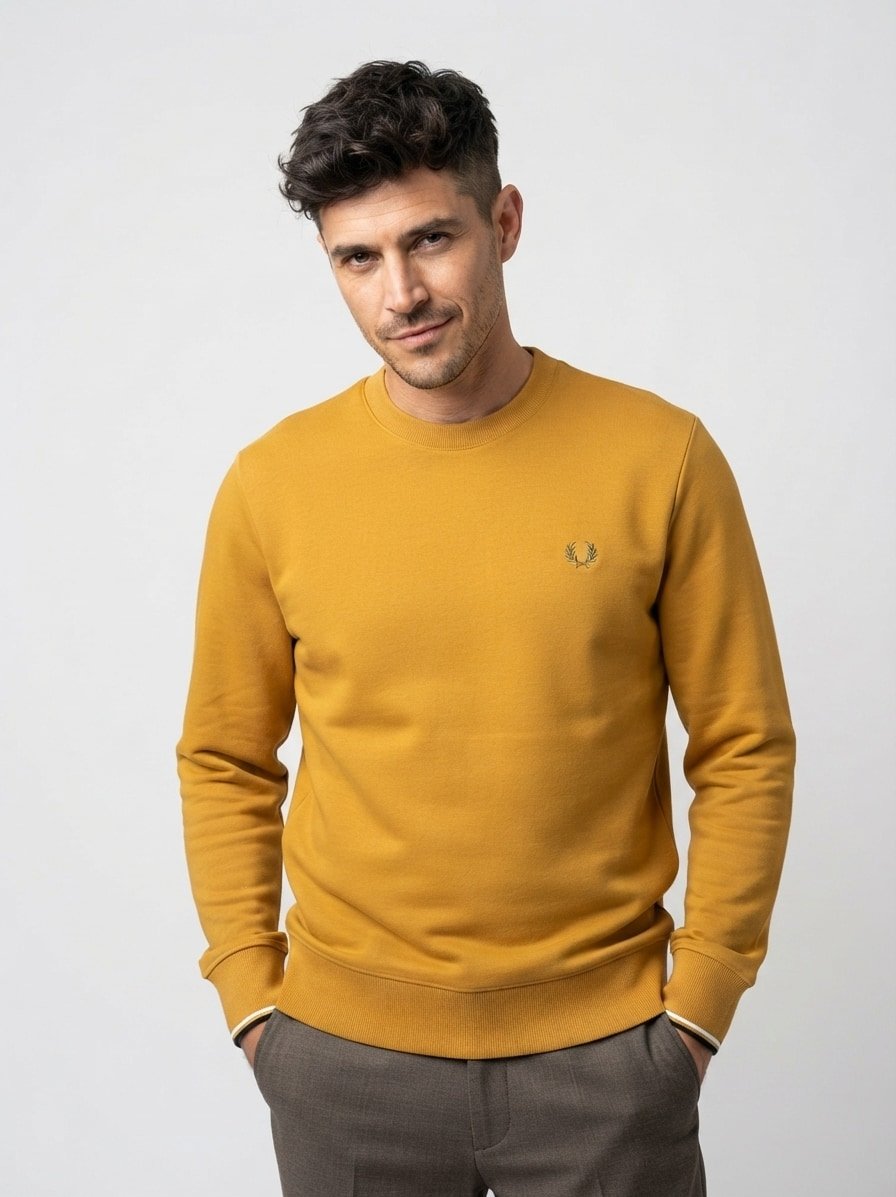Sweatshirt, Baumwolle, karamell