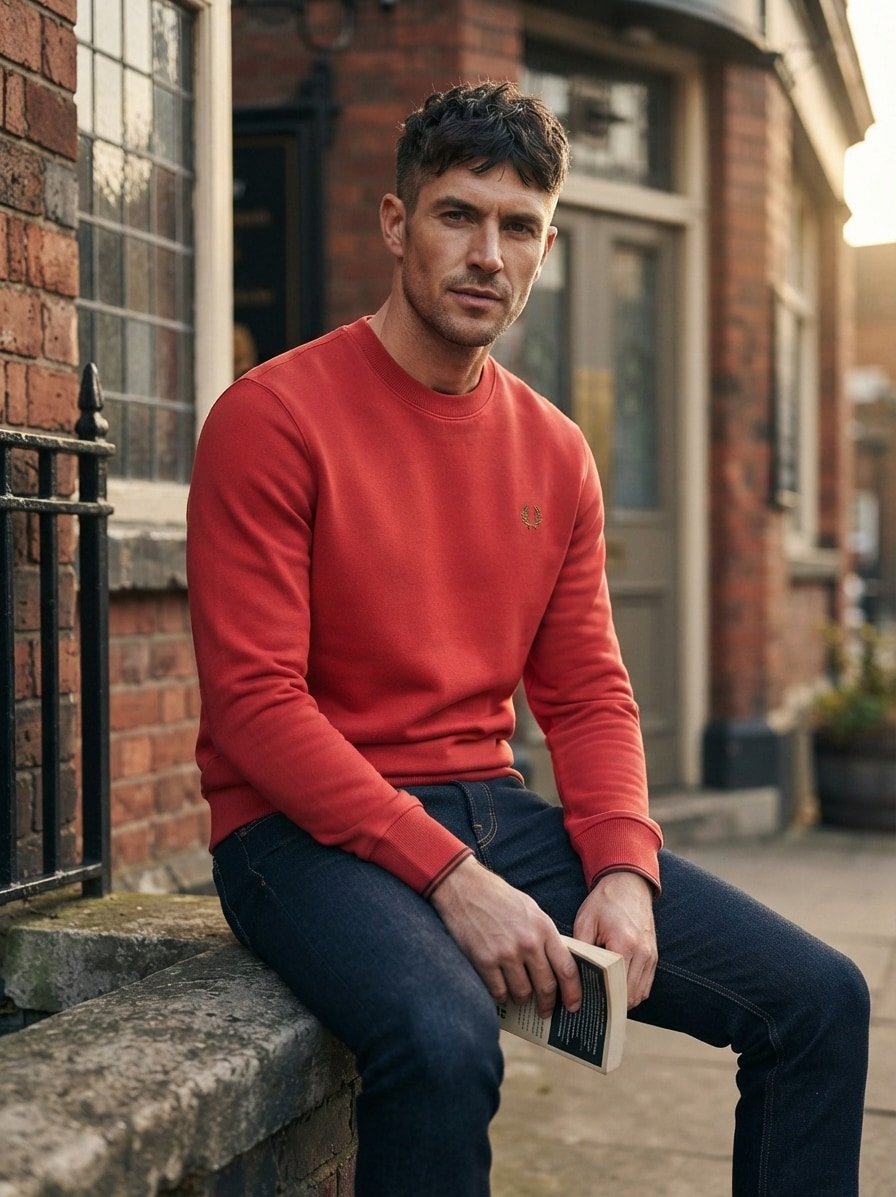 Fred Perry Sweatshirt M7535/81C, Produktbild 2
