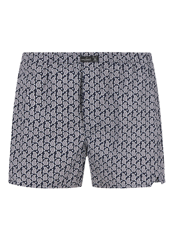 Boxershorts, Baumwolle, dunkelblau paisley