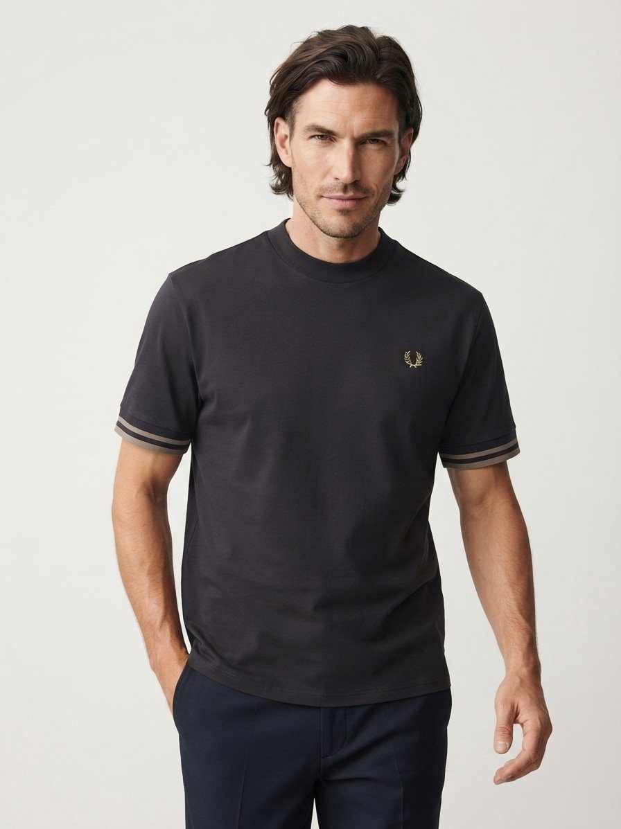 T-Shirt, Baumwolle, schwarz