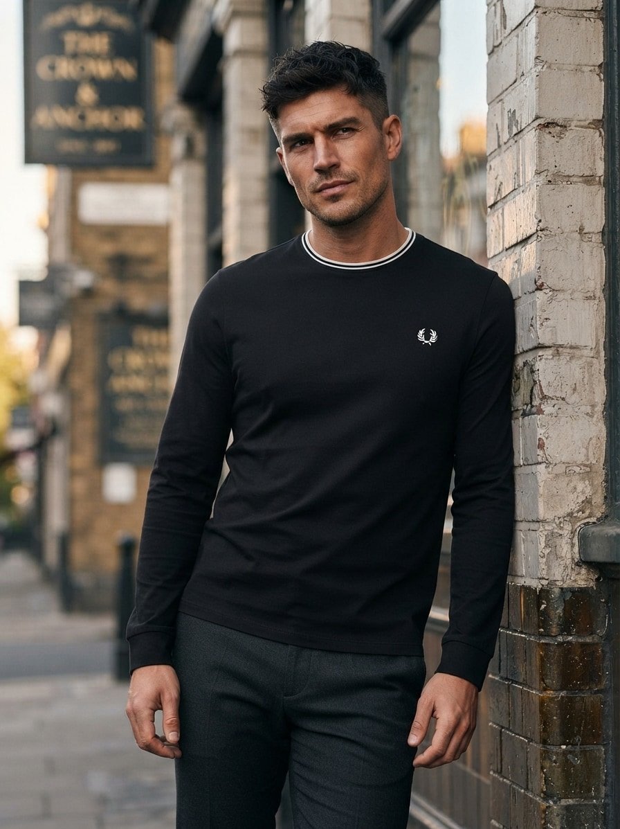 Fred Perry Longsleeve M9602/R88, Produktbild 3