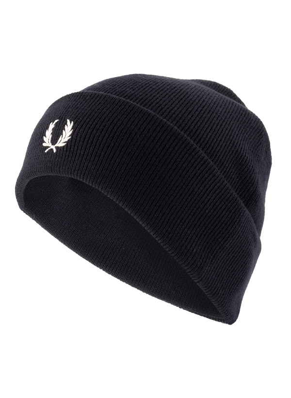 Strickmütze, Wolle-Baumwolle, navy