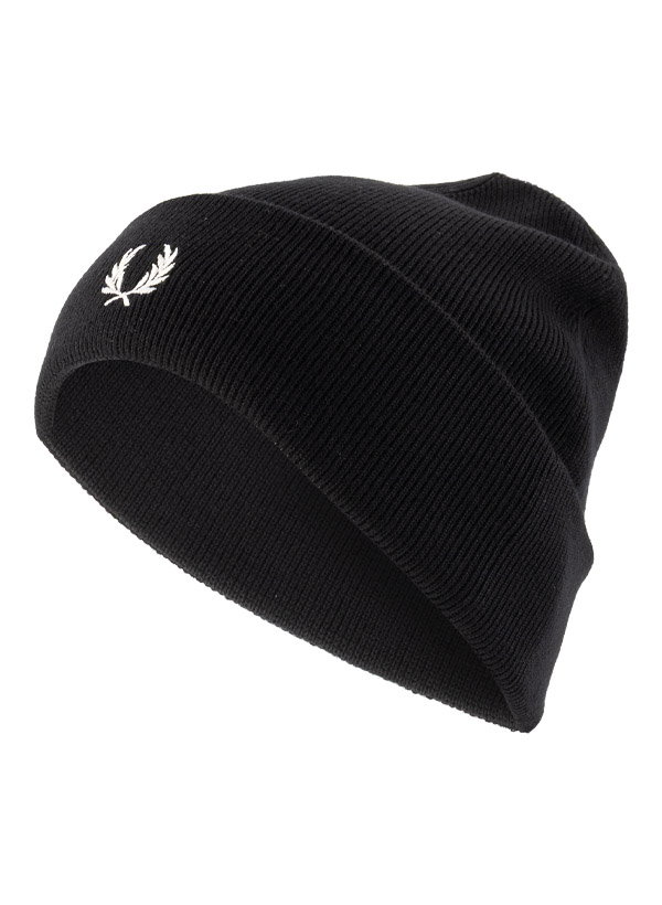 Strickmütze, Wolle-Baumwolle, black