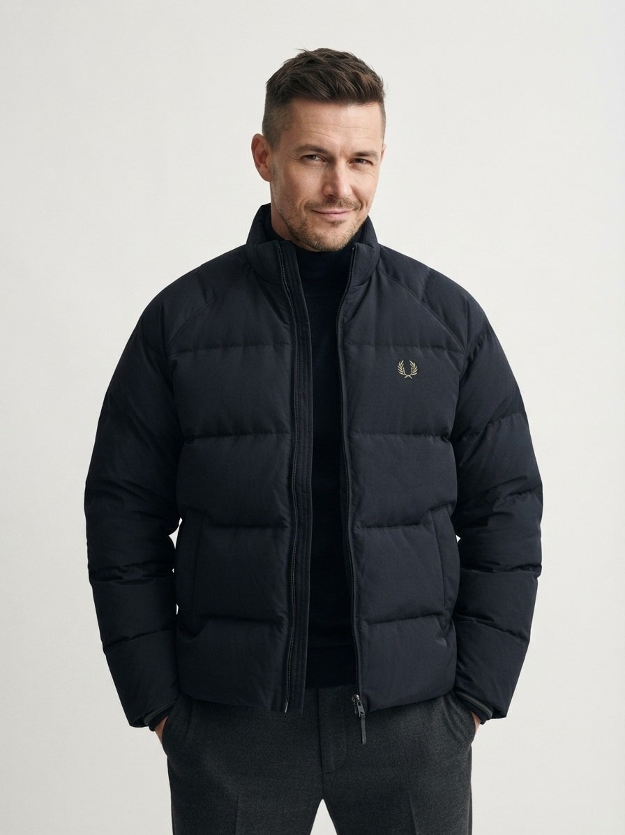 Steppjacke, Mikrofaser, black