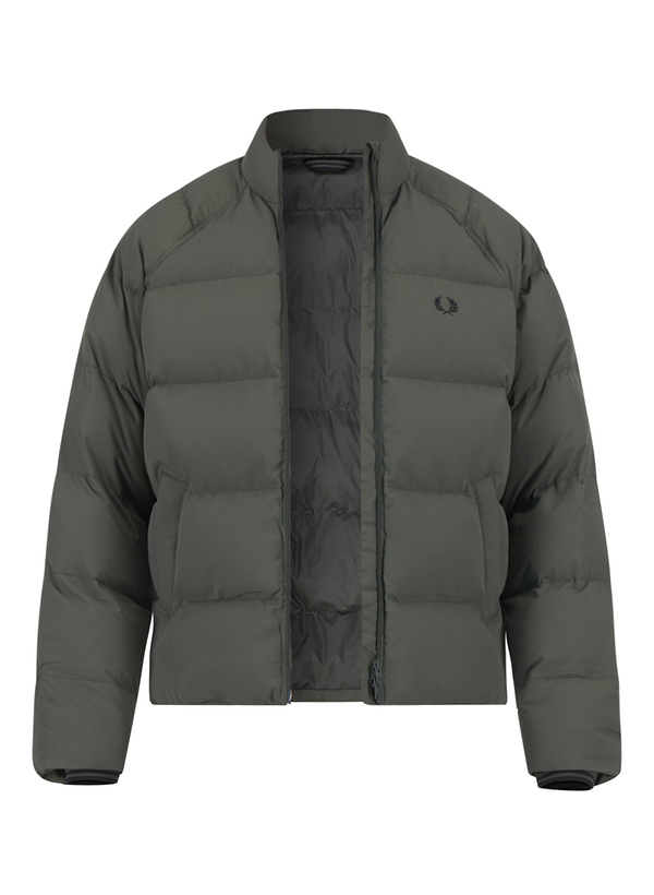 Steppjacke, Mikrofaser, grün