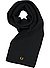 Schal, Wolle, black - schwarz