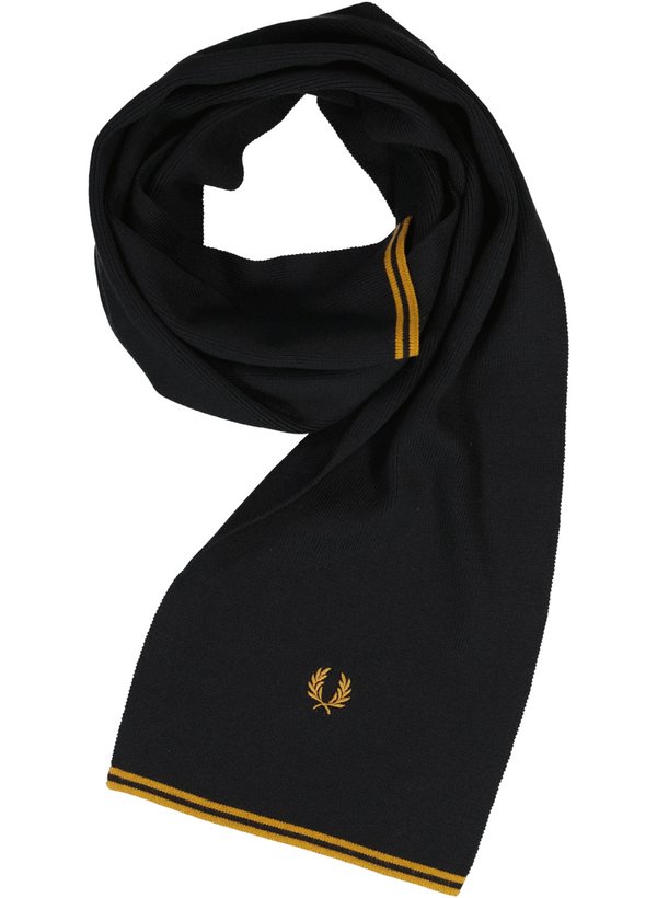 Schal, Wolle-Baumwolle, black