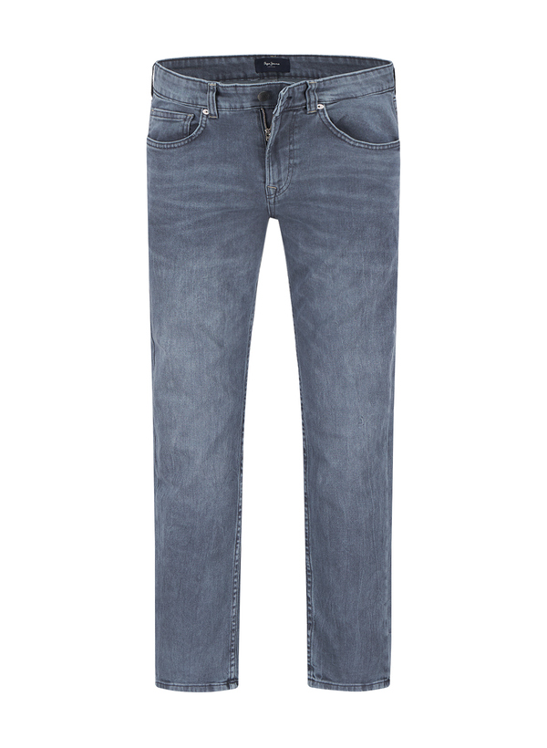 Jeans, Slim Fit, Baumwoll-Stretch, blaugrau