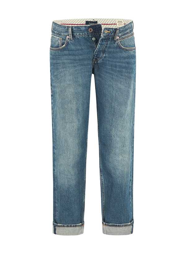 Jeans Dalston, Straight, Baumwolle, medium indigo