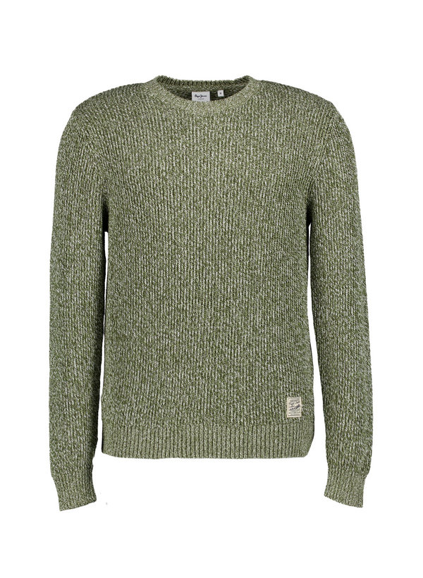Pullover, Baumwolle, olivgrün