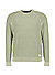 Pullover, Baumwolle, oliv - olivgrün-weiß