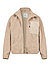Jacke, Webpelz, beige - beige