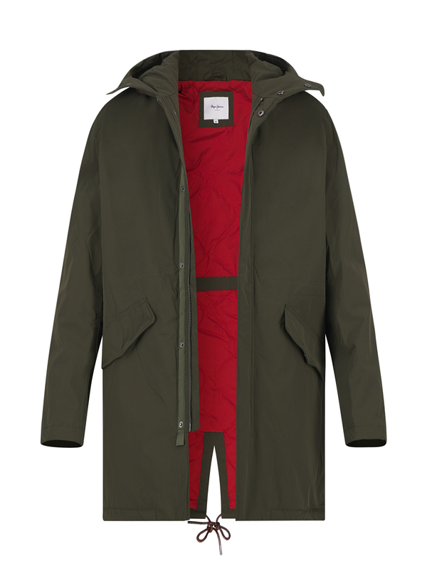 Parka, Mikrofaser wattiert, olive