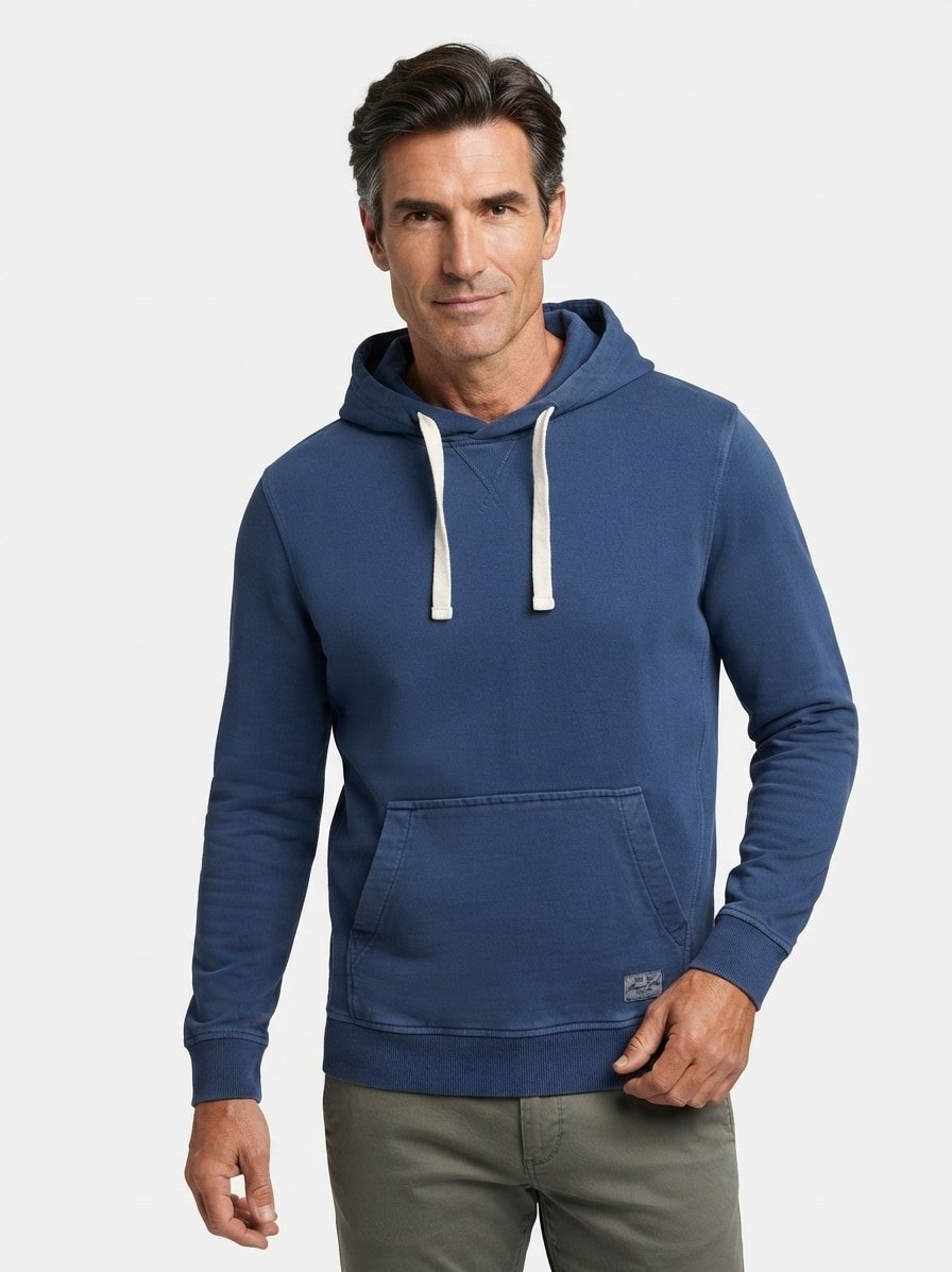 Hoodie, Baumwolle, blau