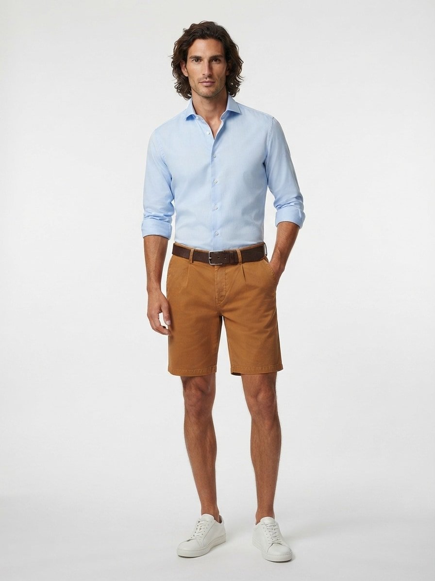 Pima Cotton, Jack-K, Wide Fit, Baumwoll-Stretch, curry