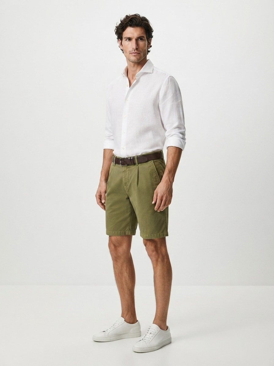 Pima Cotton, Jack-K, Wide Fit, Baumwoll-Stretch, grün