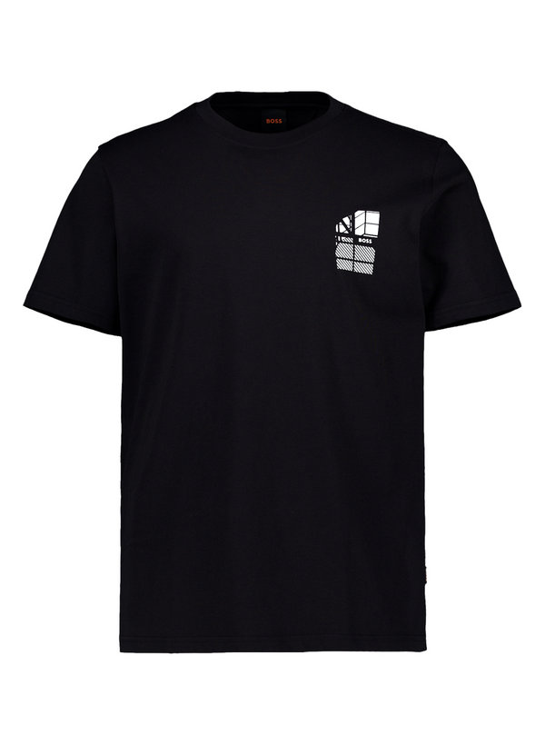 T-Shirt Blueprint, Baumwolle, schwarz