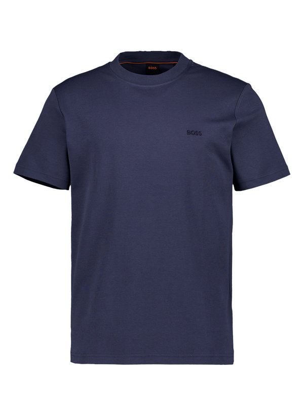 T-Shirt Interlock, Baumwolle, dunkelblau