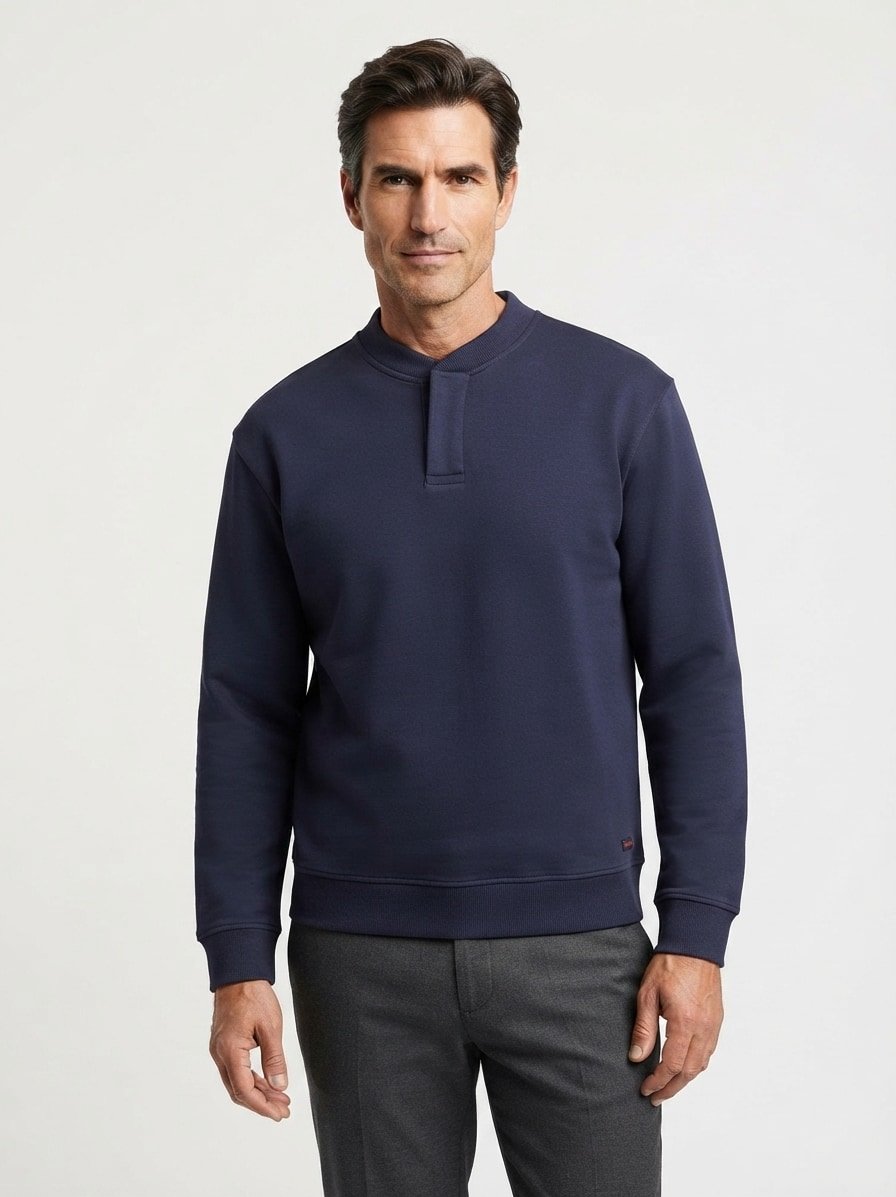 Sweatshirt, Baumwolle, dunkelblau