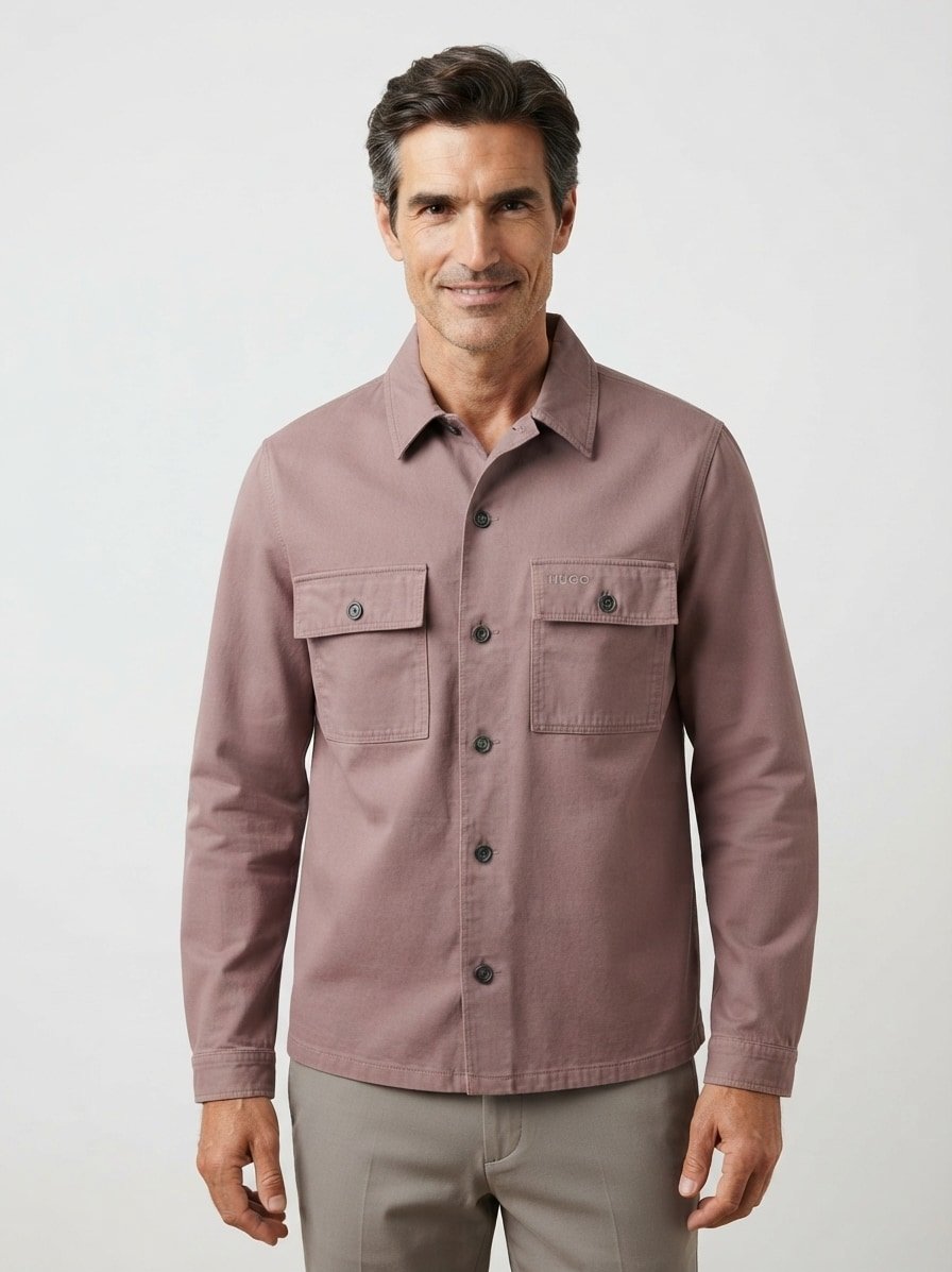 Overshirt Epoldo, Baumwolle, braun