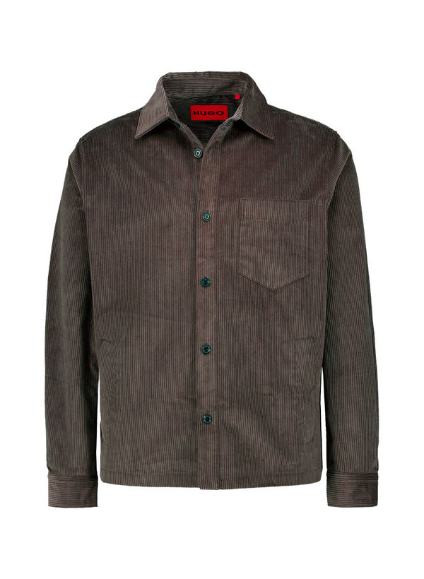 Overshirt, Baumwoll-Cord, Brusttasche, braun