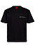T-Shirt Derenn, Baumwolle, schwarz - schwarz