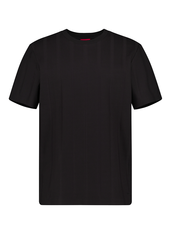 T-Shirt Dalipos, Baumwolle, schwarz strukturiert
