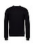 HUGO Pullover Sylas, Baumwolle, schwarz, stukturiert - schwarz