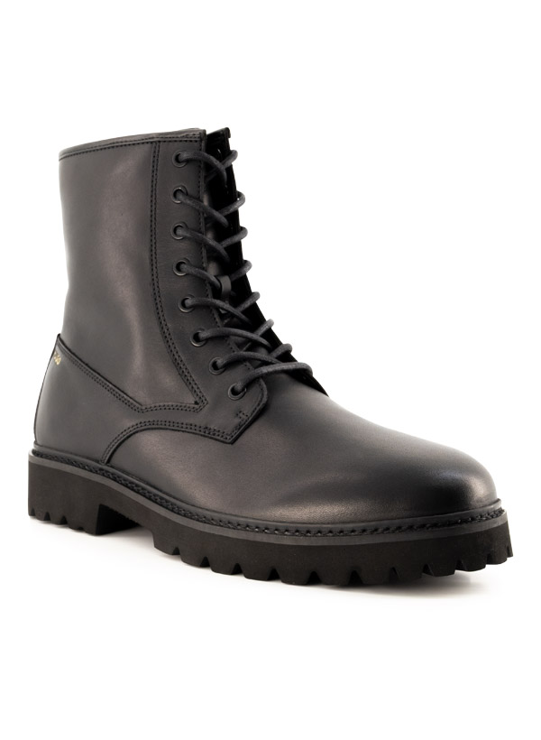 Schnürboots Draven, Leder, schwarz
