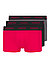 Trunks, Baumwoll-Stretch, rot-schwarz-grau - grau-schwarz-rot
