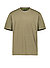 T-Shirt, Baumwolle, grün meliert - dunkelgrün