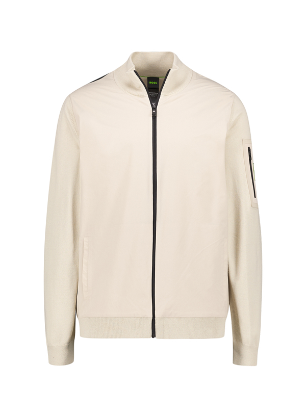 Sweatjacke Momentum, Merinowolle-Mikrofaser, beige