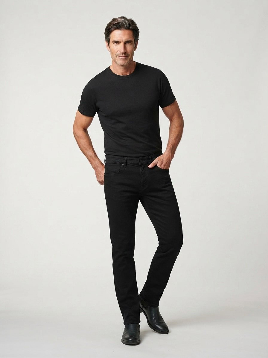 Porsche x BOSS, Hose Spirit, Tapered Fit, Baumwolle-Modal, schwarz