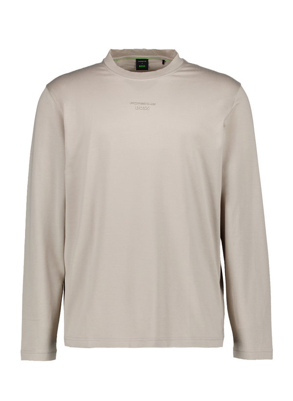 Longsleeve, PORSCHE X BOSS, Baumwolle-Lyocell, beige
