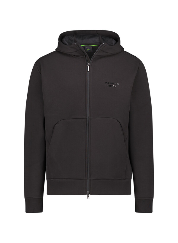 Sweatjacke Icons, Baumwoll-Mischung, PORSCHE X BOSS, schwarz