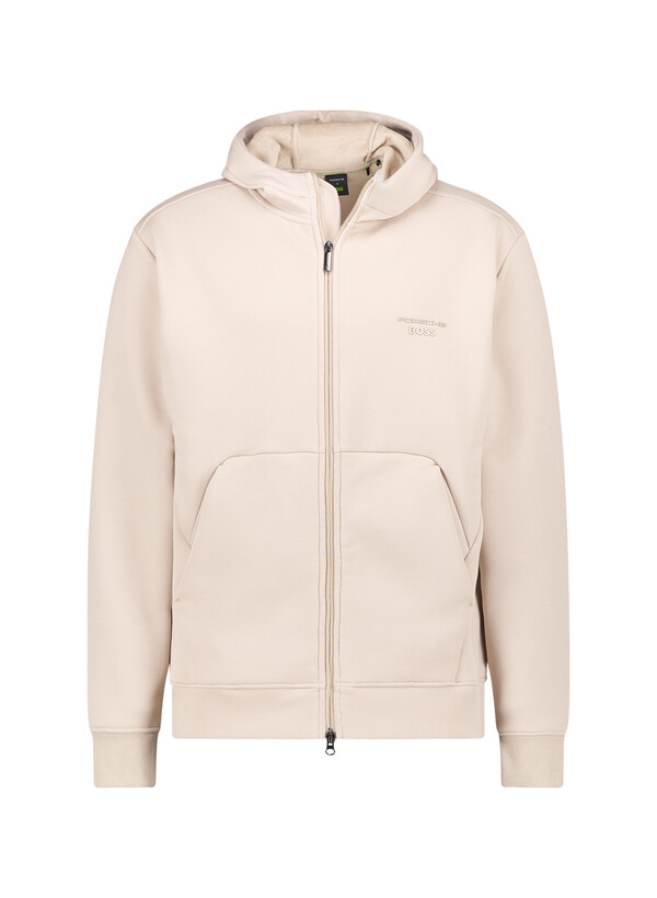 Sweatjacke Icons, Baumwoll-Mischung, PORSCHE X BOSS, beige