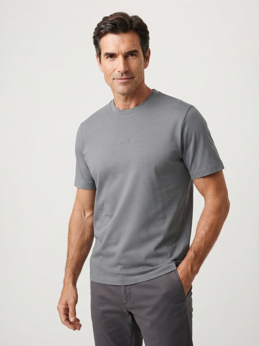 T-Shirt TChup, Stretch-Baumwolle, flaschengrün