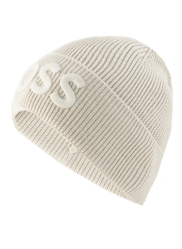 BOSS Orange Herren Mützen/Caps/Hüte beige Schur-Wolle