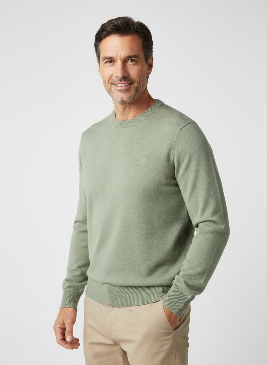 Pullover Kanovano, Baumwolle-Kaschmir, open-grün
