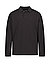Polo-Shirt Petempestolong, Baumwolle, schwarz strukturiert - schwarz