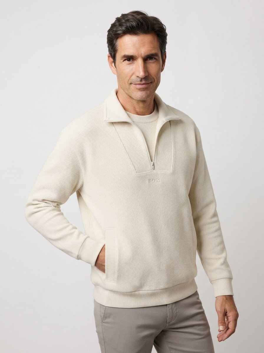Troyer, Baumwolle, beige