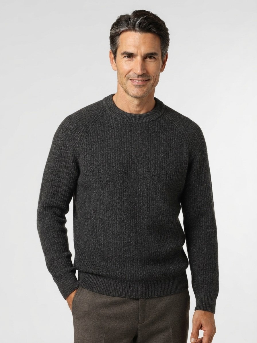 Pullover, Woll-Mischung, schwarz