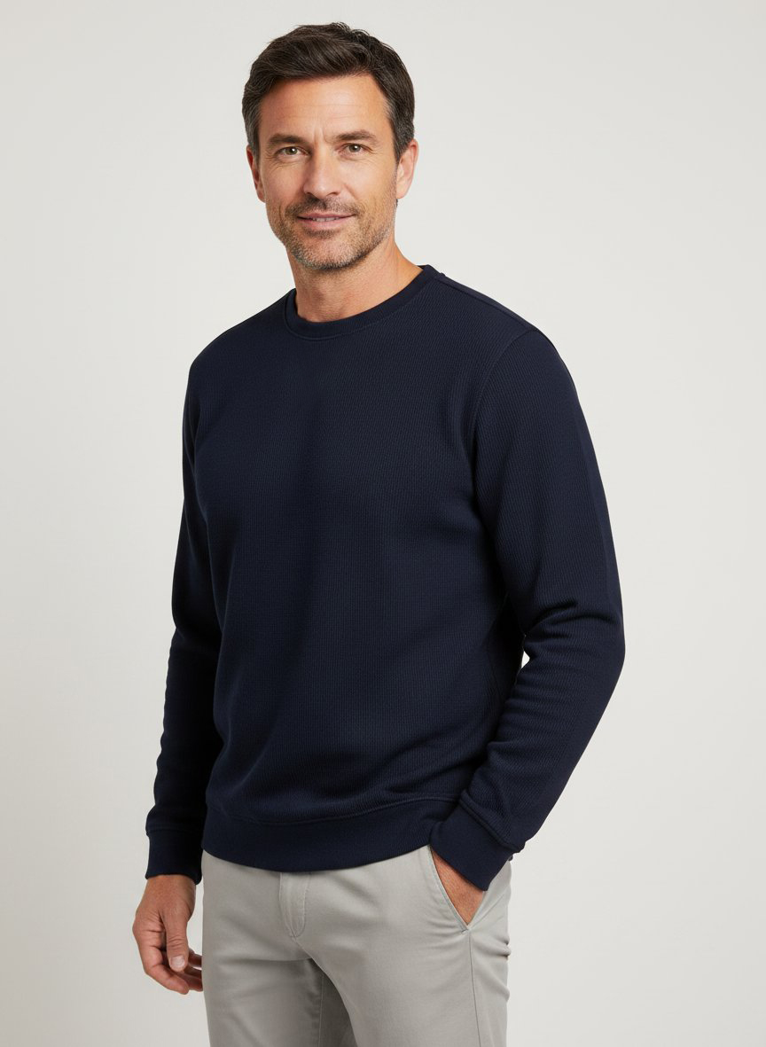 Longsleeve Tempest, Baumwolle, dunkelblau