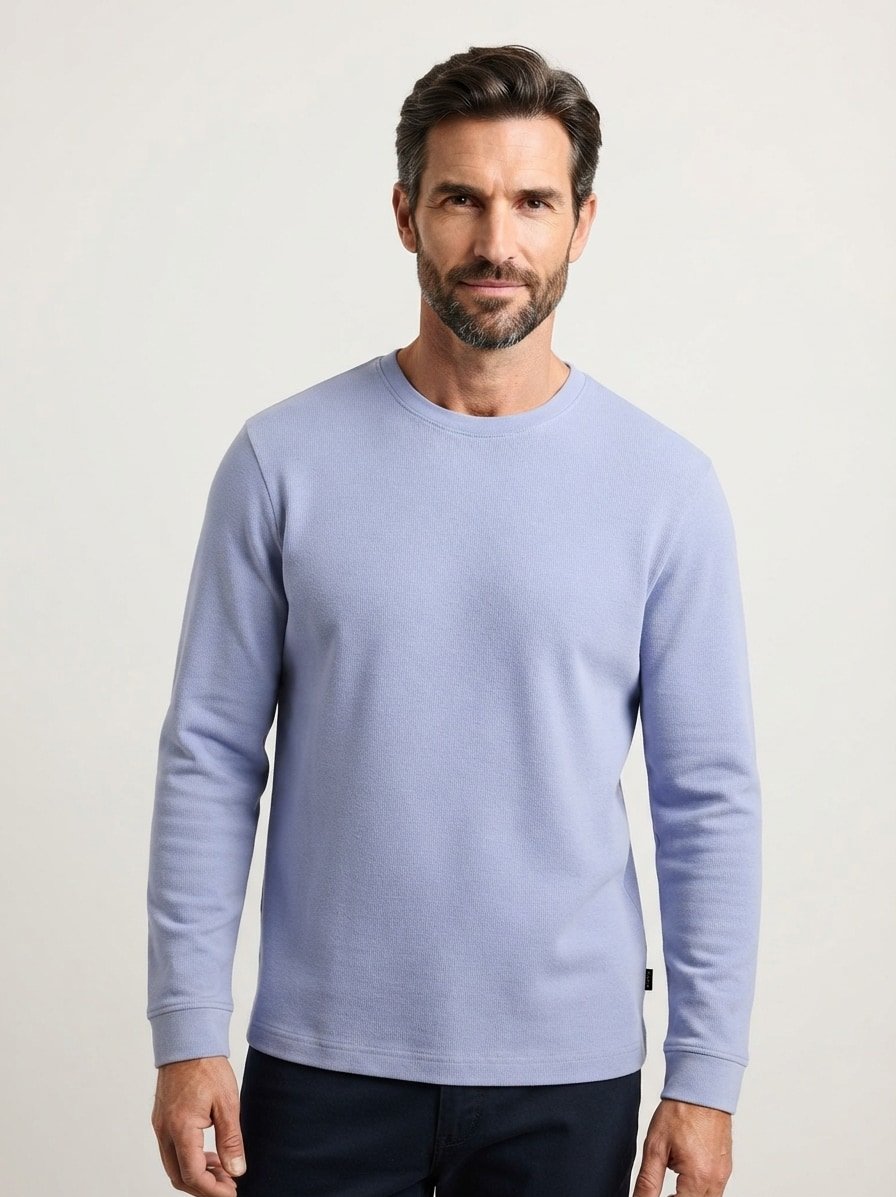 Longsleeve Tempest, Baumwolle, blau