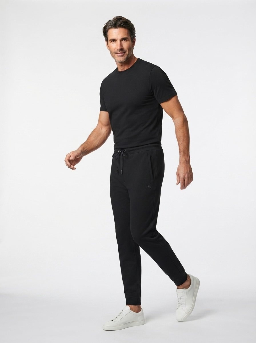 Sweatpants Locsin, Baumwolle, schwarz