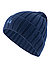 Strickmütze, Wollmelange, navy - navy