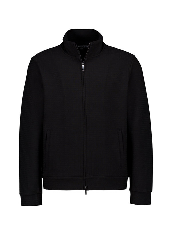 Sweatjacke, Baumwolle-Lyocell, schwarz